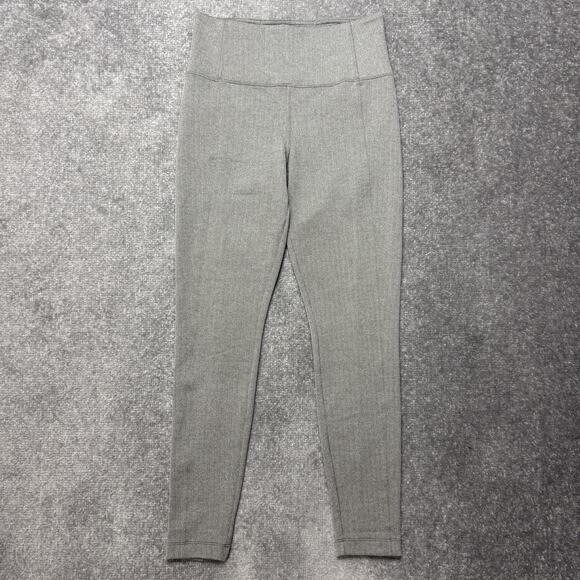 Athleta Pants Womens XS Gray Delancey Herringbone Tight Slim Mid Rise Athleisure - Picture 1 of 11